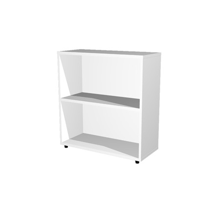 LIBRERIA BASSA A GIORNO 76x32cm - H81,5cm BIANCO