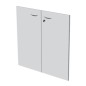 COPPIA ANTE in MELAMIN. x libreria bassa L76cm BIANCO