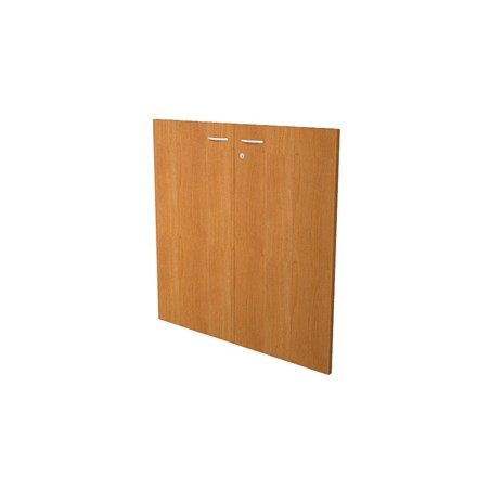 COPPIA ANTE in MELAMIN. x libreria bassa L76cm NOCE CHIARO