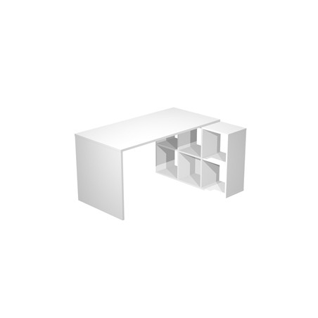 Postazione Home-Office 6 caselle L140 x P104 x H72,4cm Bianco