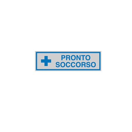 TARGHETTA ADESIVA 165x50mm PRONTO SOCCORSO