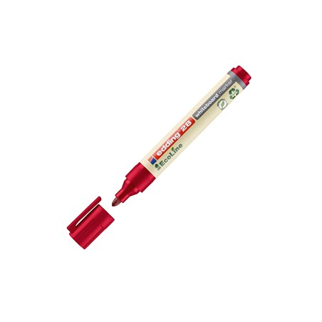 MARCATORE ROSSO PER LAVAGNE BIANCHE EDDING 28 ECOLINE TRATTO 1,5 - 3,00mm