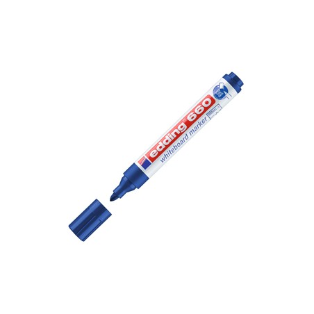 MARCATORE BLU PER LAVAGNE BIANCHE EDDING 660 TRATTO 1,5 - 3,00mm