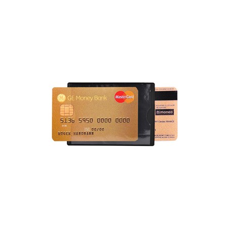 HIDENTITYÂ® Duo 85x60mm per bancomat /carta di credito NERO Exacompta