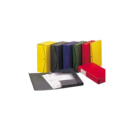 Scatola archivio PROJECT 6 giallo 25x35cm dorso 6cm KING MEC