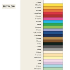 Conf.25 cartoncino Bristol Color 200gr 50x70cm bianco 01 Favini