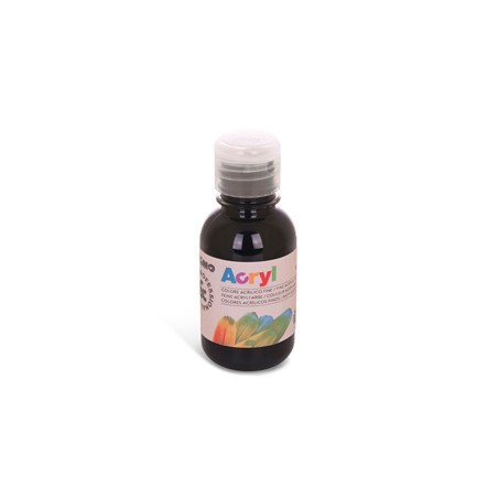 Colore acrilico fine Acryl 125ml nero PRIMO