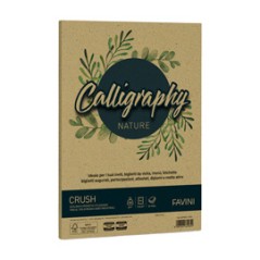 Carta Calligraphy Nature CRUSH A4 50fg 250gr oliva FAVINI