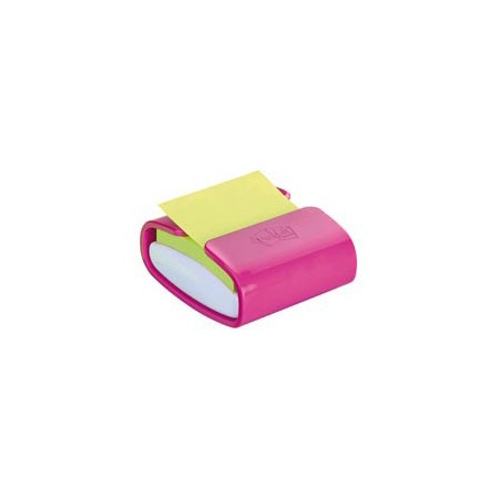 DISPENSER PRO fucsia +1 Post-itÂ® Super Sticky Z-Notes fuxia 76x76mm