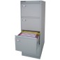 CLASSIFICATORE Kubo 4 CASSETTI per CART. SOSPESE GRIGIO H 132cm