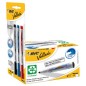 PROMO BOX 12pz NERO Whiteboard VELLEDAÂ® 1701 Recycled BICÂ®+3 ink pocket (N/B/R)