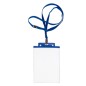 10 PORTANOME PASS 6S-P 10x15cm (A6) BLU con CORDONCINO BLU