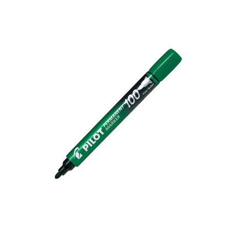 MARCATORE PERMANENTE 100 VERDE P.TONDA 4.5MM PILOT