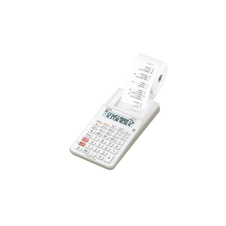 CALCOLATRICE SCRIVENTE 12 CIFRE HR-8RCE BIANCO CASIO