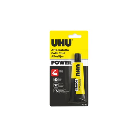 COLLA TRASPARENTE EXTRAFORTE UHU POWER 45ML