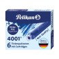 SCATOLA 6 CARTUCCE INCHIOSTRO TP/6 BLU ROYAL PELIKAN 4001 (0ATM01)