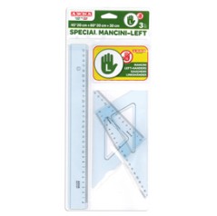 SET DISEGNO PER MANCINI RIGA 30CM E SQUADRE DA 45Â° E 60Â° ARDA