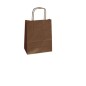 25 shoppers carta kraft 26x11x34.5cm twisted marrone